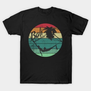 Bali Indonesia Vintage Sunset Vacation Retro T-Shirt